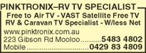 PinkTronix-RV TV Specialist - Accommodation Broome 4