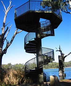 Darling And Murray River Junction And Viewing Tower - Accommodation Broome 1