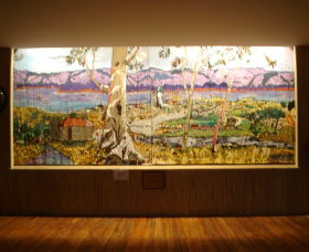 Adaminaby Memorial Hall Stage Curtain - Accommodation Broome 0