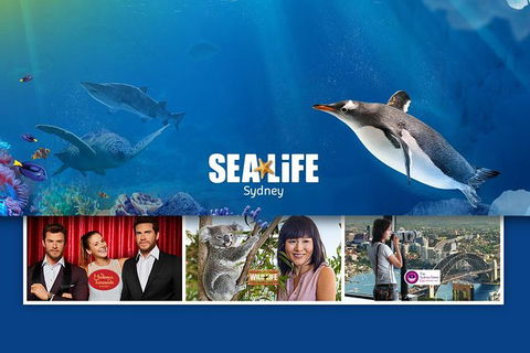 Sydney Attractions Pass: SEA LIFE Aquarium, Sydney Tower Eye, WILD LIFE Zoo And Madame Tussauds - Accommodation Broome 0