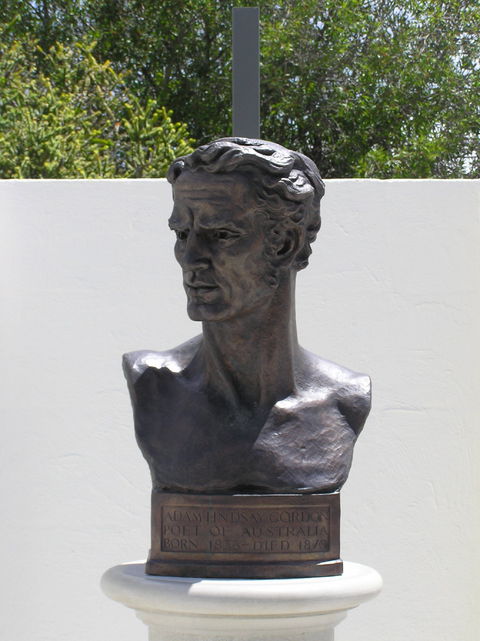 Adam Lindsay Gordon Bronze Bust - Accommodation Broome 0