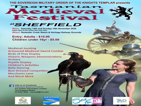 Sheffield Tasmania Medieval Festival 2020 - Accommodation Broome 0