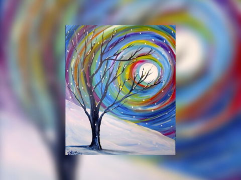 Grab A Glass Of Wine And Learn To Paint 'Rainbow Snow'! - Accommodation Broome 0