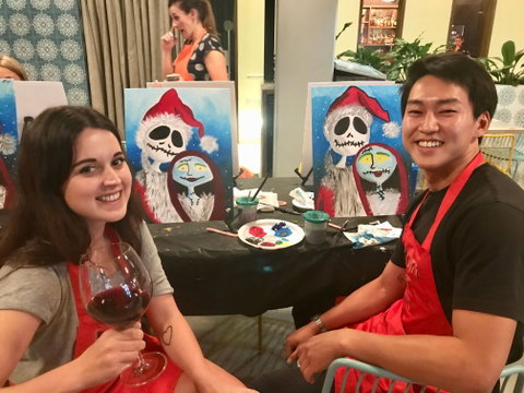 Paint And Sip Class: Christmas In July - Accommodation Broome 0