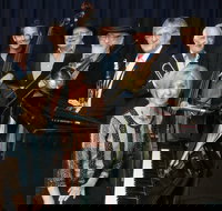 The Caxton Street Jazz Band in the Swigmore Hall at Robert Channon Wines - Accommodation Broome