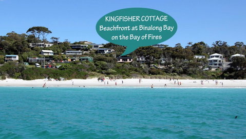 KINGFISHER COTTAGE Beachfront At The Binalong Bay - Accommodation Broome 16